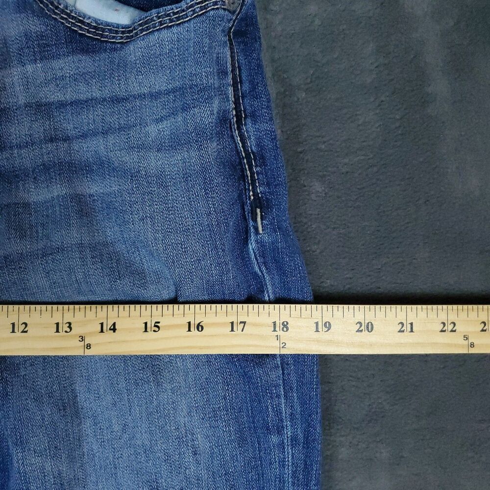 BKE Alec Skinny Jeans Mens 30x29 Blue Denim Stretch Distressed Faded Modern Fit - Picture 12 of 16